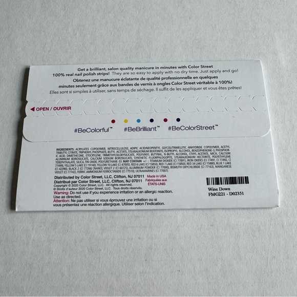 *Retired* Color Street: Wine Down | Deep Purple Red Silver Glitter Fall Dark - Picture 4 of 15